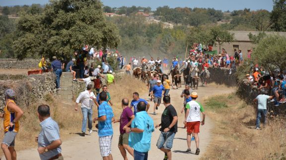 Llegando al pueblo